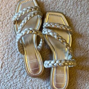 Dolce Vita Metallic Braided Sandals